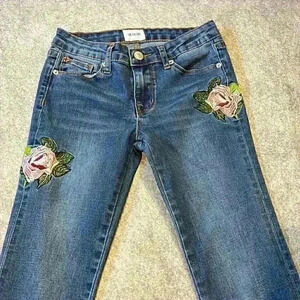 Children's Hudson Embroidered Denim, Adjustable Waist.